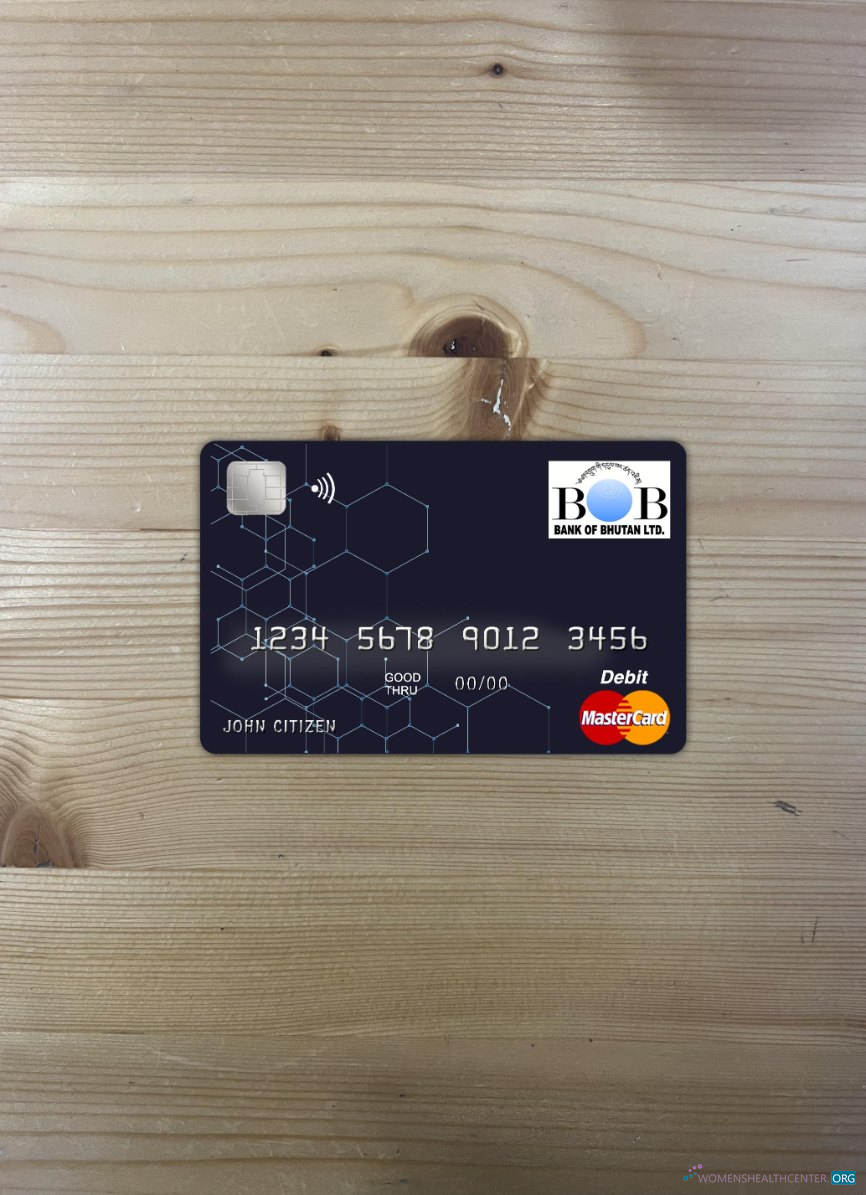 Download Bhutan Bank of Bhutan master card photolook front Photoshop template